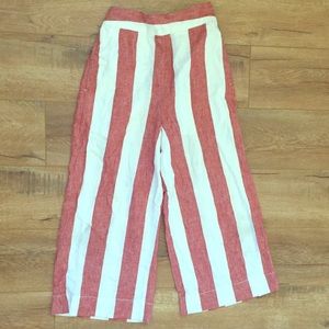 Madewell Striped Linen Pants